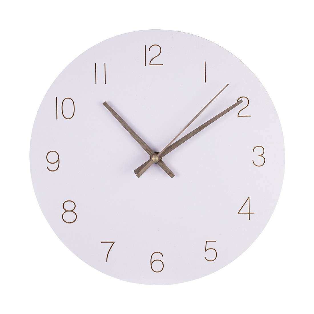 创意圆形数字挂钟客厅卧室静音装饰时钟简约时尚个性石英钟表cloc