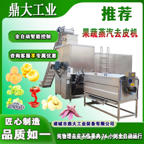 订制红薯削皮机全自动红薯加工设备连续式地瓜清洗削皮切片流水线