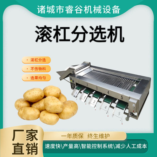 滚杠选果机土豆分选机圣女果柠檬百香果选果机红苕李子荔枝分级机