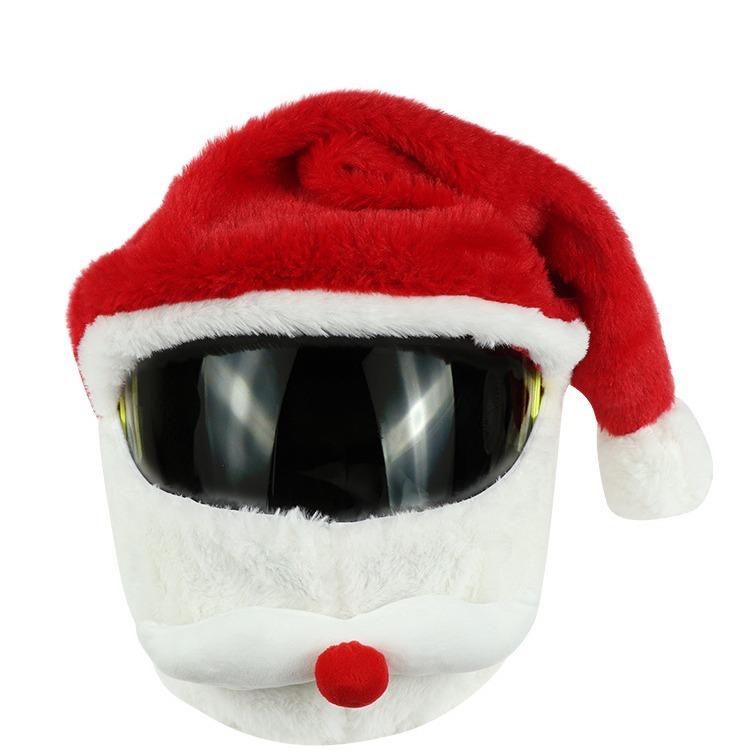 Motorcycle Headwear Christmas Hat Decoration圣诞节帽子头盔套