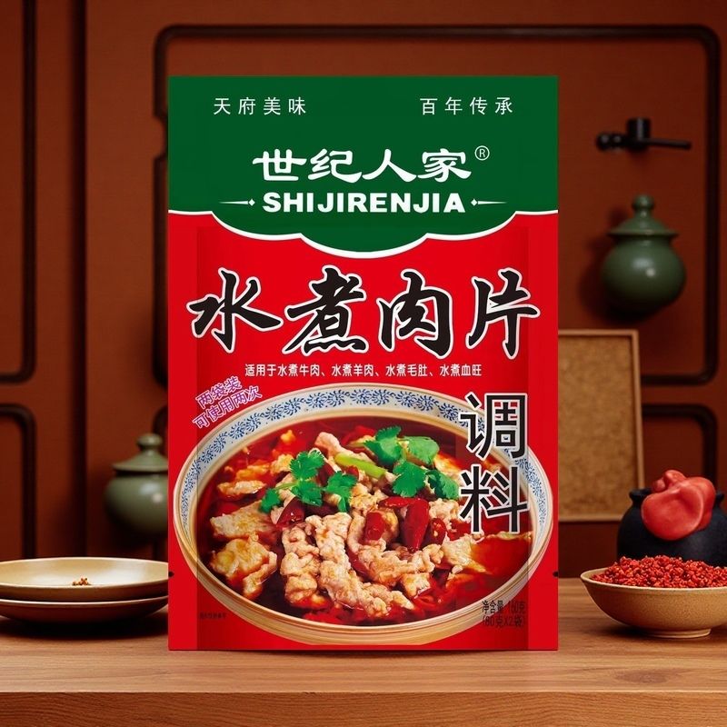 世纪人家调料麻辣川味水煮肉片牛肉调味料家用袋装好吃的水煮毛肚