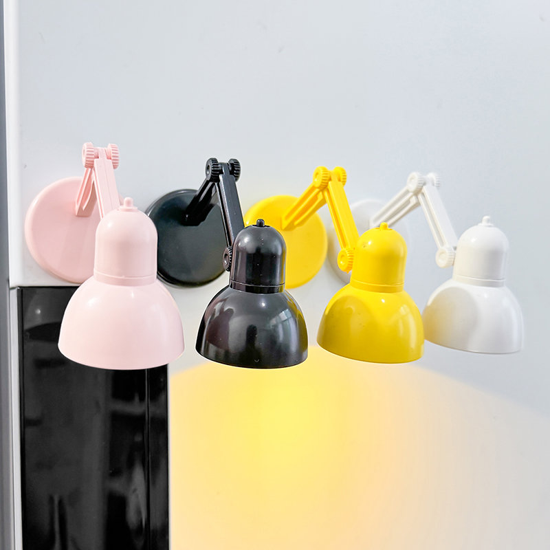 磁吸迷你小灯小台灯冰箱贴磁贴装饰小夜灯3d立体小物件洞洞板