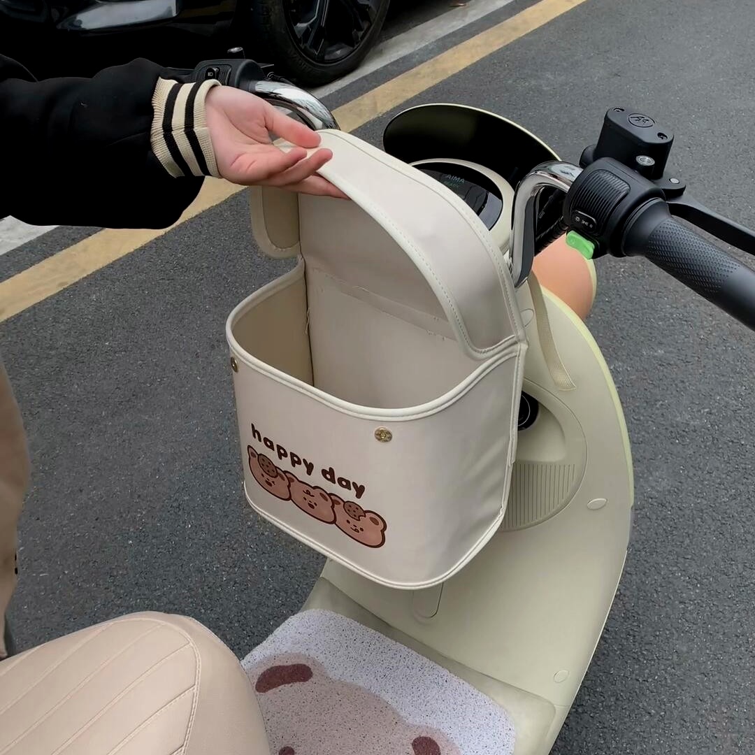 电动车前置挂包防水新款多功能储物后备箱收纳包雅迪九号爱玛通用