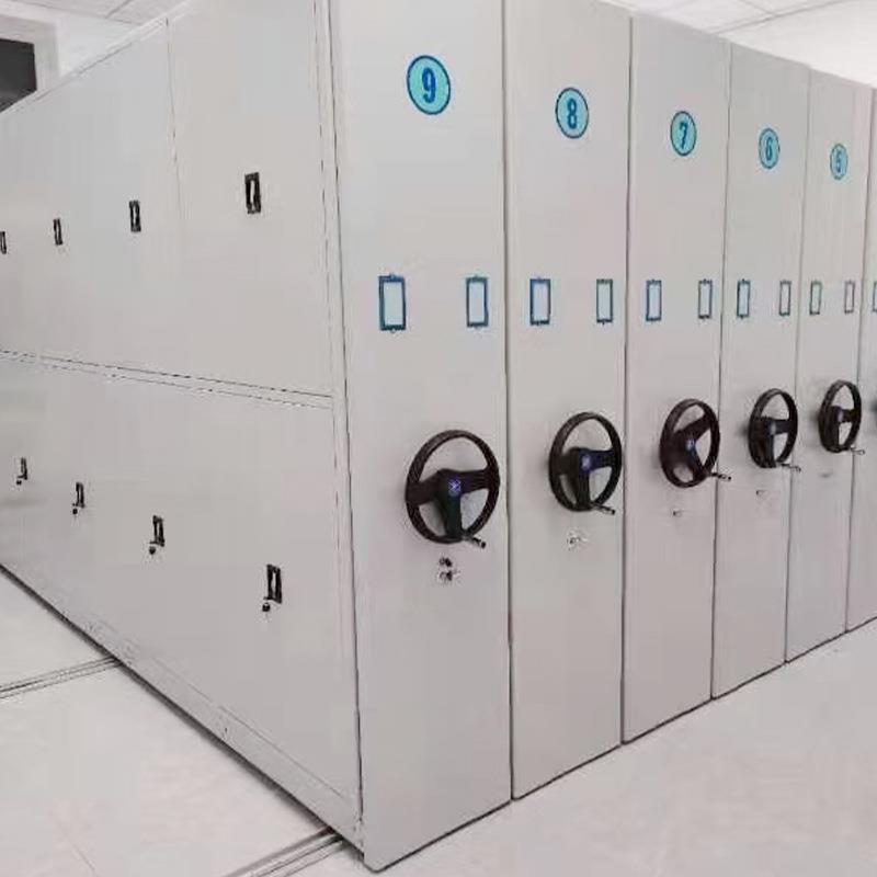 智能密集架移动密集架手摇式轨道文件柜钢制密集柜档案柜密集架