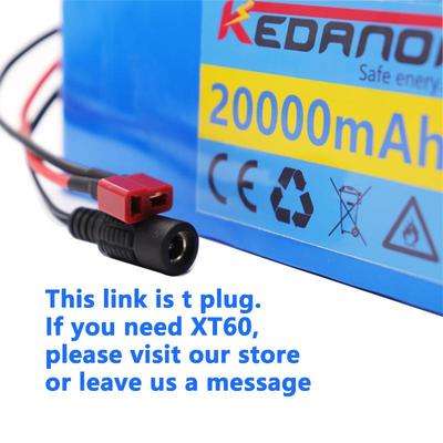 48V 20Ah 13S3P 锂离子电池组 54.6v 电动自行车带 BMS+充电器