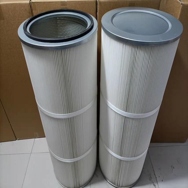 抛丸抛光喷砂打磨除锈除尘滤芯阻燃防静电覆膜双护网抛丸机滤芯