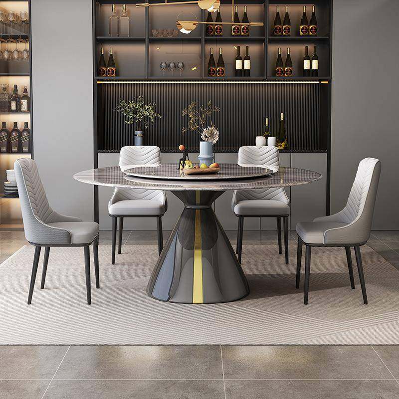 轻奢岩板餐桌椅组合现代简约家用小户型客厅圆形网红饭桌子带转盘,鲜花速递/花卉仿真/绿植园艺,割草机/草坪机,淘宝优惠券,粉丝福利购,淘宝优惠卷