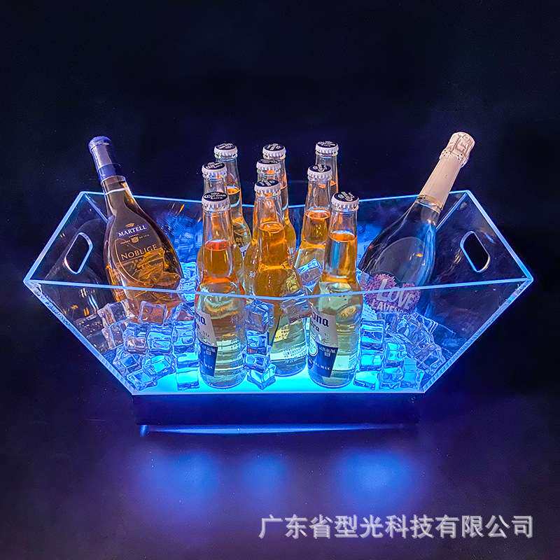 酒吧冰桶亚克力led发光KTV香槟鸡尾酒酒桶啤酒桶香槟桶发光冰桶