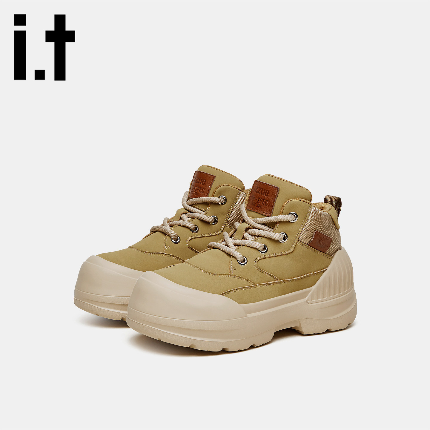 it izzue高帮厚底潮牌增高男鞋休闲学生系带板鞋工装鞋马丁靴子v,流行男鞋,健步鞋,淘宝优惠券,粉丝福利购,淘宝优惠卷