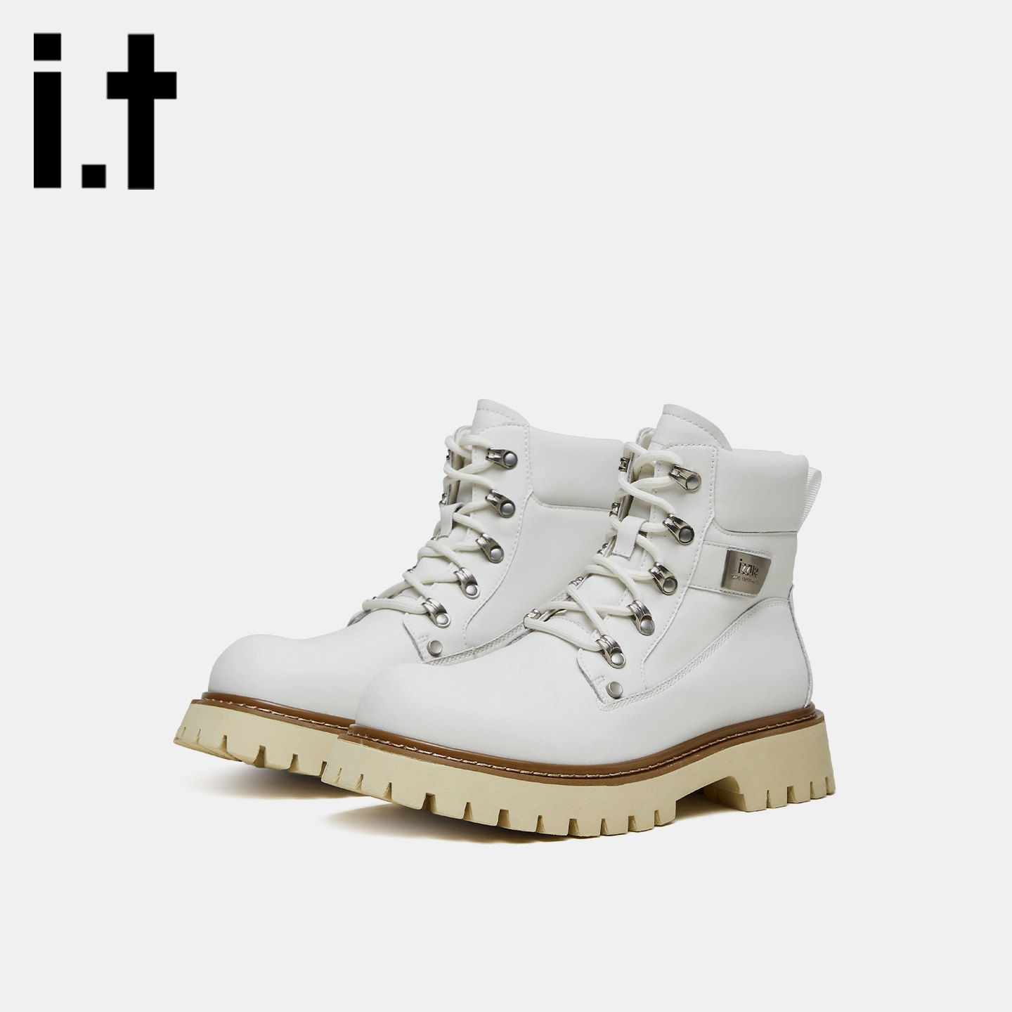 it izzue高帮舒适靴子百搭鞋子防泼水防滑冬季复古潮流马丁靴男v,流行男鞋,时尚休闲鞋,淘宝优惠券,粉丝福利购,淘宝优惠卷