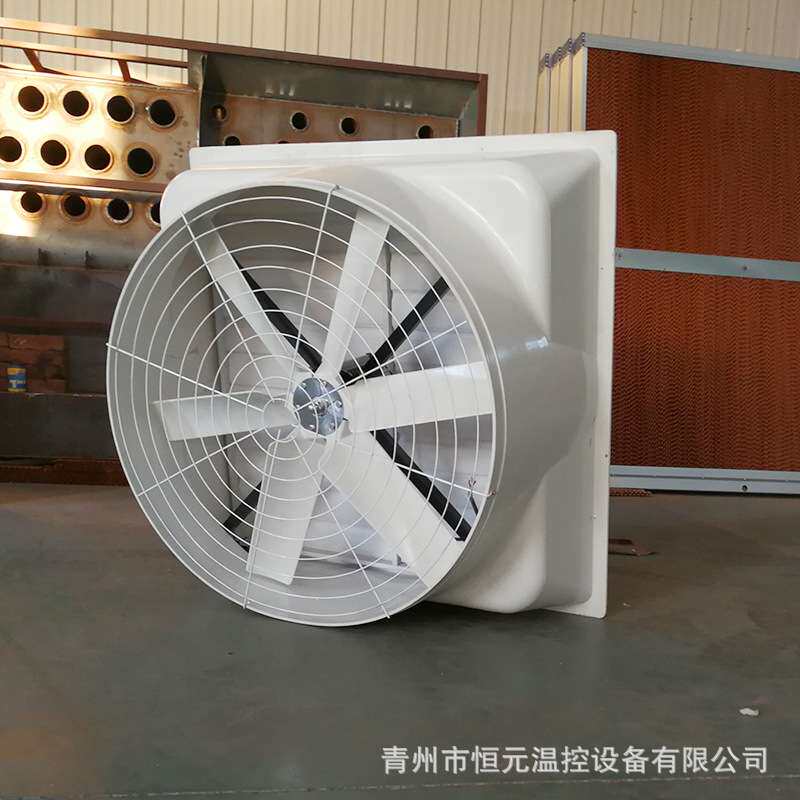玻璃钢轴流负压风机 工业排气扇 养殖猪场畜牧鸡舍大棚通风设备厂