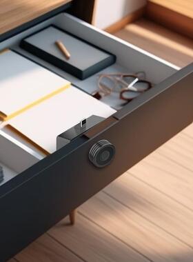 奇点F126F128F130储物柜梳妆台指纹锁抽屉智能电子锁