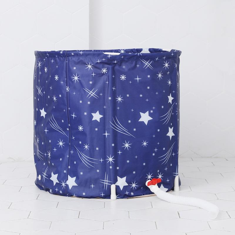 泡澡桶大人小孩可折叠洗澡沐浴桶家用浴盆大号加厚泡澡汗蒸浴桶