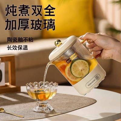 养生壶小型办公室家用多功能全玻璃煮花茶迷你mini全自动一体炖煮