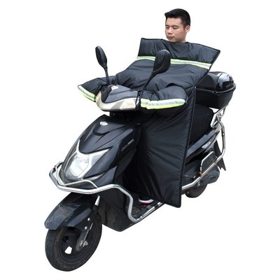 踏板摩托车挡风被冬季男士电动加绒加厚加大加宽保暖防水防风冬款