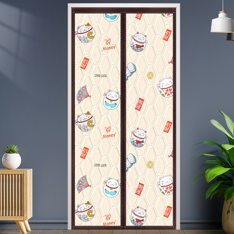 冬季棉门帘加厚家用空调保暖保温防风隔断帘隔音防寒防冷自吸帘子,居家日用,纱窗/纱门,淘宝优惠券,粉丝福利购,淘宝优惠卷