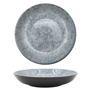 欧式 菜盘沙拉盘饭盘西餐汤盘餐厅用 陶瓷盘子餐具深盘家用8英寸装