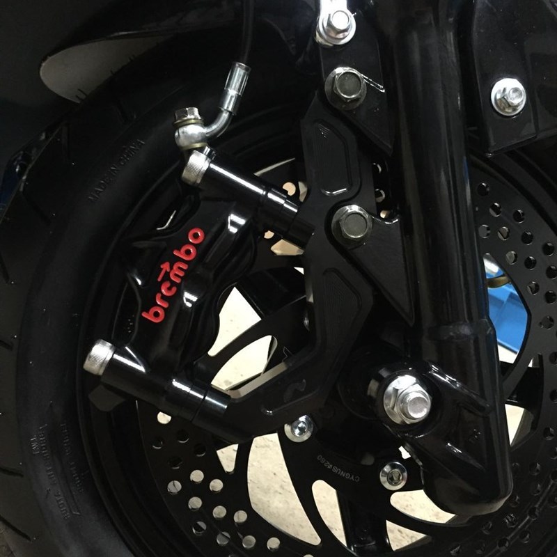 大辐射卡钳座支架100锁点电摩三代目四代O目劲战标配前叉转接码