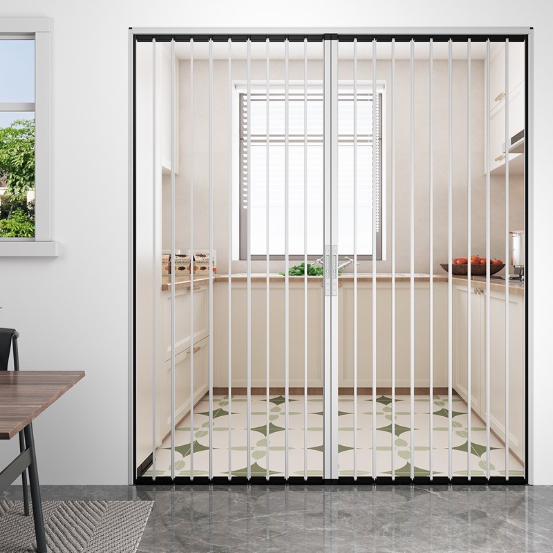 铝合金折叠门卫生间厨房推拉门卧室D隐形浴室门空调隔热厕所隔断