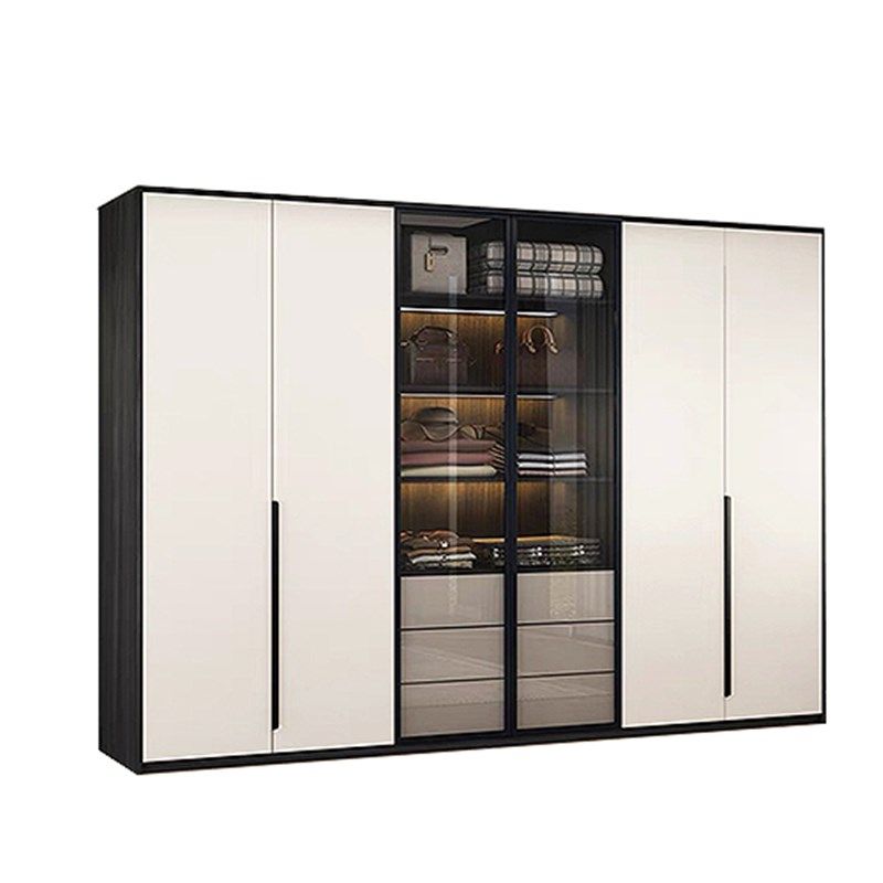 无锡工厂衣柜全屋定制整体橱柜衣帽间定做平开门现代简约实木家具