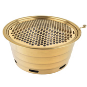 韩式 碳烤炉商用烤肉店上排烟烧烤炉圆形大号烤肉炉木炭烤肉炉烤锅