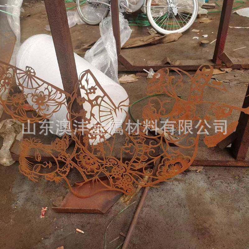SPA-H锈板制作红锈复古景观耐候板雕刻镂空腐蚀板耐候厂家