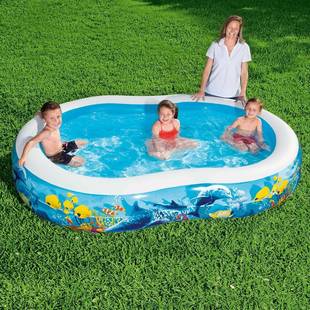 Bestway54118二环8字形戏水池儿童宝宝充气水池加厚家庭游戏池