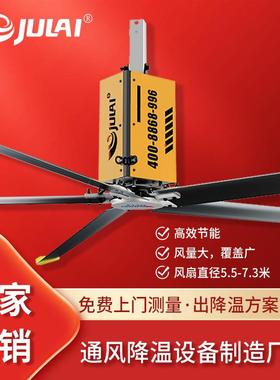工业大吊扇车间通风防潮降温质保三年免维护电机厂房吊扇