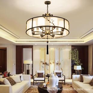 新中式吊灯中国风客厅家用灯具现代简约餐厅卧室茶室吸顶灯饰