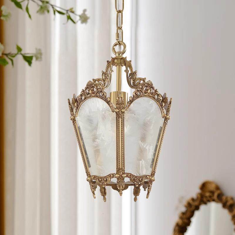 北欧复古西洋古董全铜美式冰花吊灯日系吧台床头玄关过道餐厅灯具,金属材料及制品,金属加工件/五金加工件,淘宝优惠券,粉丝福利购,淘宝优惠卷