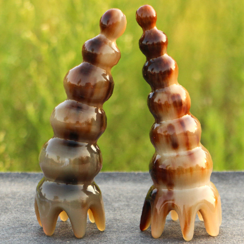 天然白牛角葫芦洗头按摩头疗梳子全身疏通经络清洁头皮长9.5~12CM