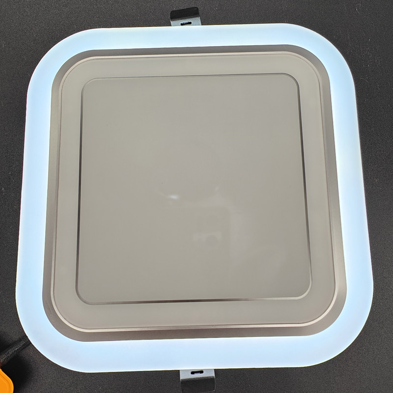 集成吊顶蜂窝大板19*19嵌入式格栅灯led小方灯扣板石膏板弹簧扣式