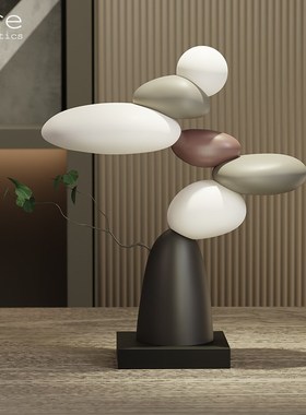 石来运转桌面摆件书房办公室装饰品玄关柜电视柜乔迁新居创意礼物