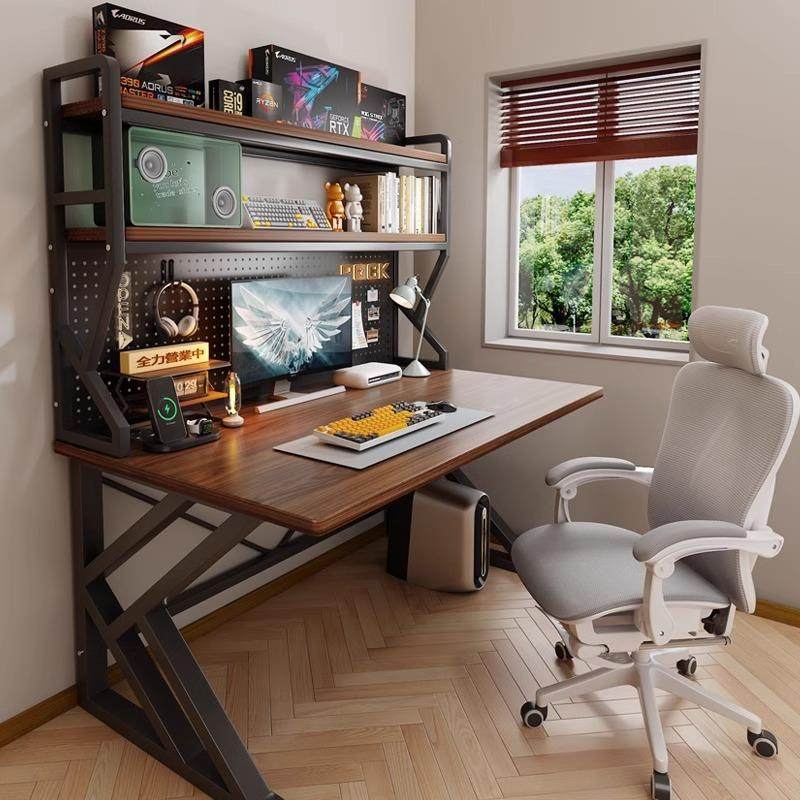 台式家用电脑桌多功能游戏电竞桌洞洞板书架书桌一体学习办公桌子,金属材料及制品,金属加工件/五金加工件,淘宝优惠券,粉丝福利购,淘宝优惠卷