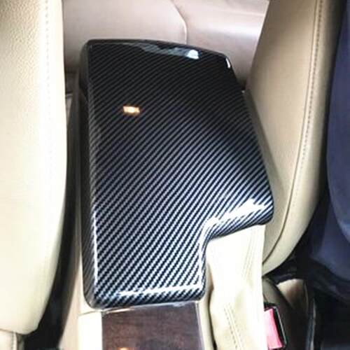适用于宝马老3系碳纤扶手箱面板盖套E90E92E93325320li内饰改装