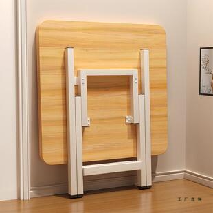 可折叠桌子正方形餐桌家用小桌子小户型出租房用简易吃饭饭桌方桌