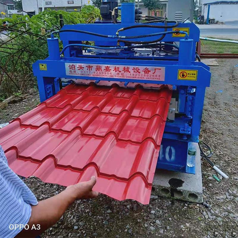 厂家供应琉璃瓦成型机全自动彩钢瓦压瓦机一机多用彩钢设备