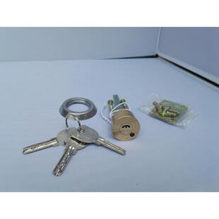 静音电机灵性锁配件纯铜月牙锁头 3把月牙钥匙 电控锁锁芯