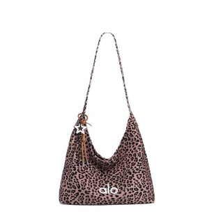 【官网正品】Alo kyop爆款女包复古豹纹单肩包女通勤托特包手提包