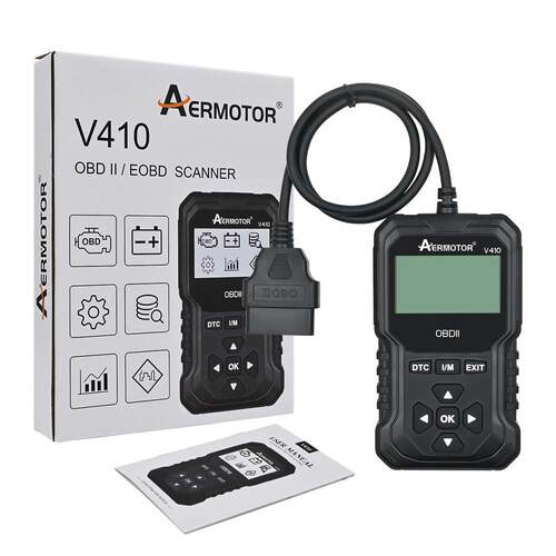 V410汽车诊断扫描仪发动机检查汽车读码器OBD2诊断工具多语言