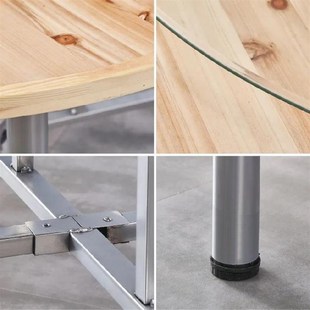 原木圆桌木餐桌酒店家用台面板直径一米的圆桌圆桌面加转盘