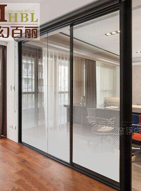 127CM圆点单向渐变贴纸商场办公半F透明雾纱蒙砂法纱装饰玻璃贴膜