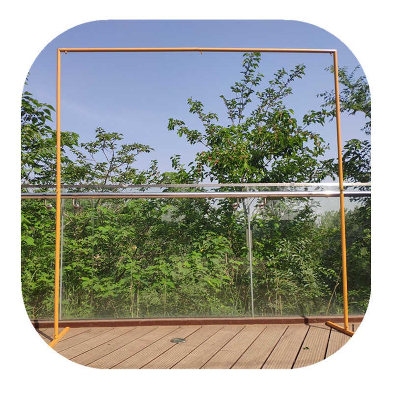 婚庆道具舞台背景架背景铁艺装饰花架定制几何门婚礼方形拱门架子