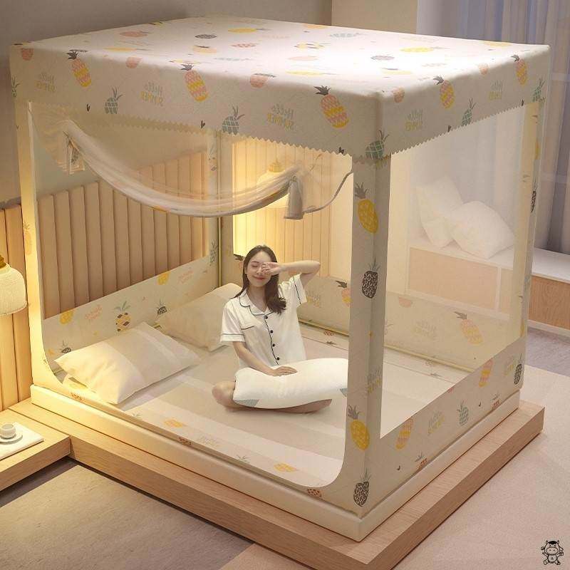 免安装蒙古包蚊帐帐篷三大学防摔开门式网红多功能家用孩子四方形