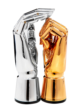 陈列手模可活动关节橱窗装饰道具手升降底座电镀轻奢珠宝首饰展示