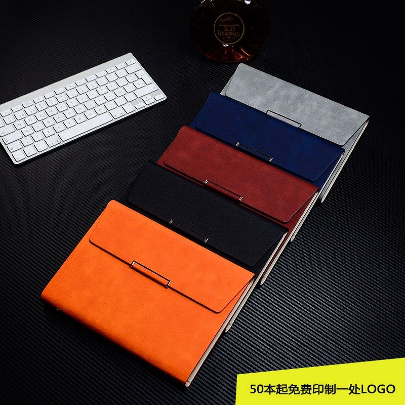 a5简约日记笔记本精致活页记事本礼盒套装免费定制可印logo刻字