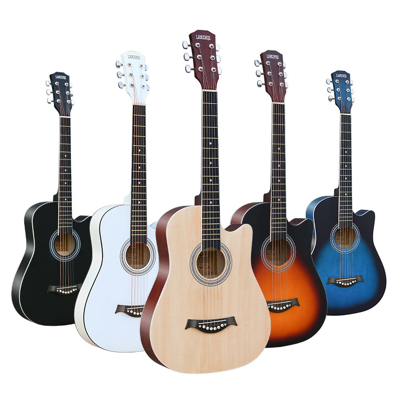 单板41寸初学者木吉他学生38寸新手练习男女生入门电箱款民谣乐器