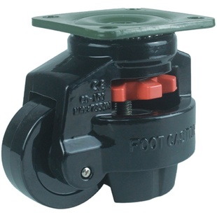 福马轮40FS60F80F100F120FS水平调节支撑脚轮脚轮万向轮黑金银色