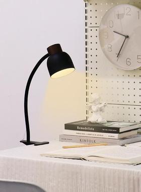 夹子式台灯宿舍桌面床头床上阅读学习看书写字作业专用led工作灯
