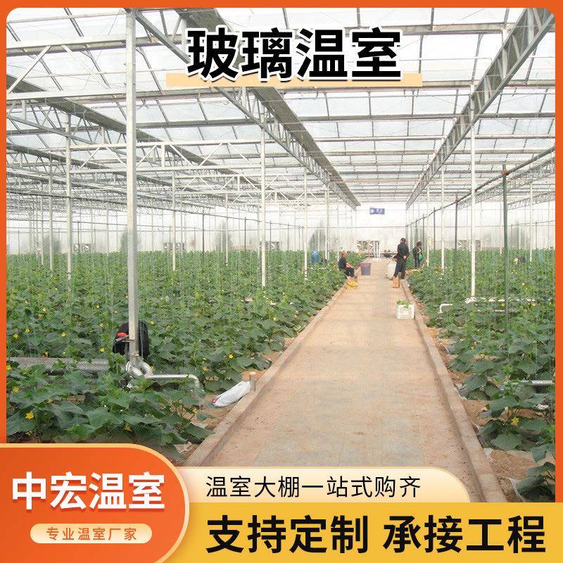 连栋玻璃温室工程物联网控制系统控温控湿草莓番茄无土栽培大棚